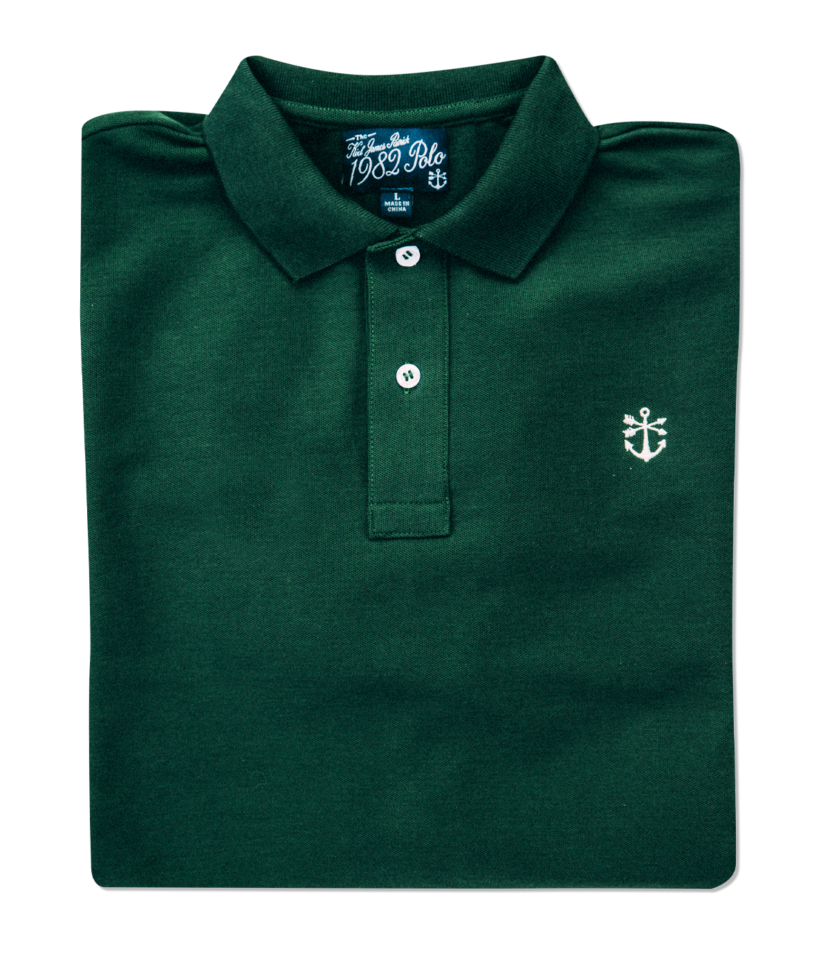 Lake Winnipesaukee 1989 Pique Polo Shirt in Forrest Green