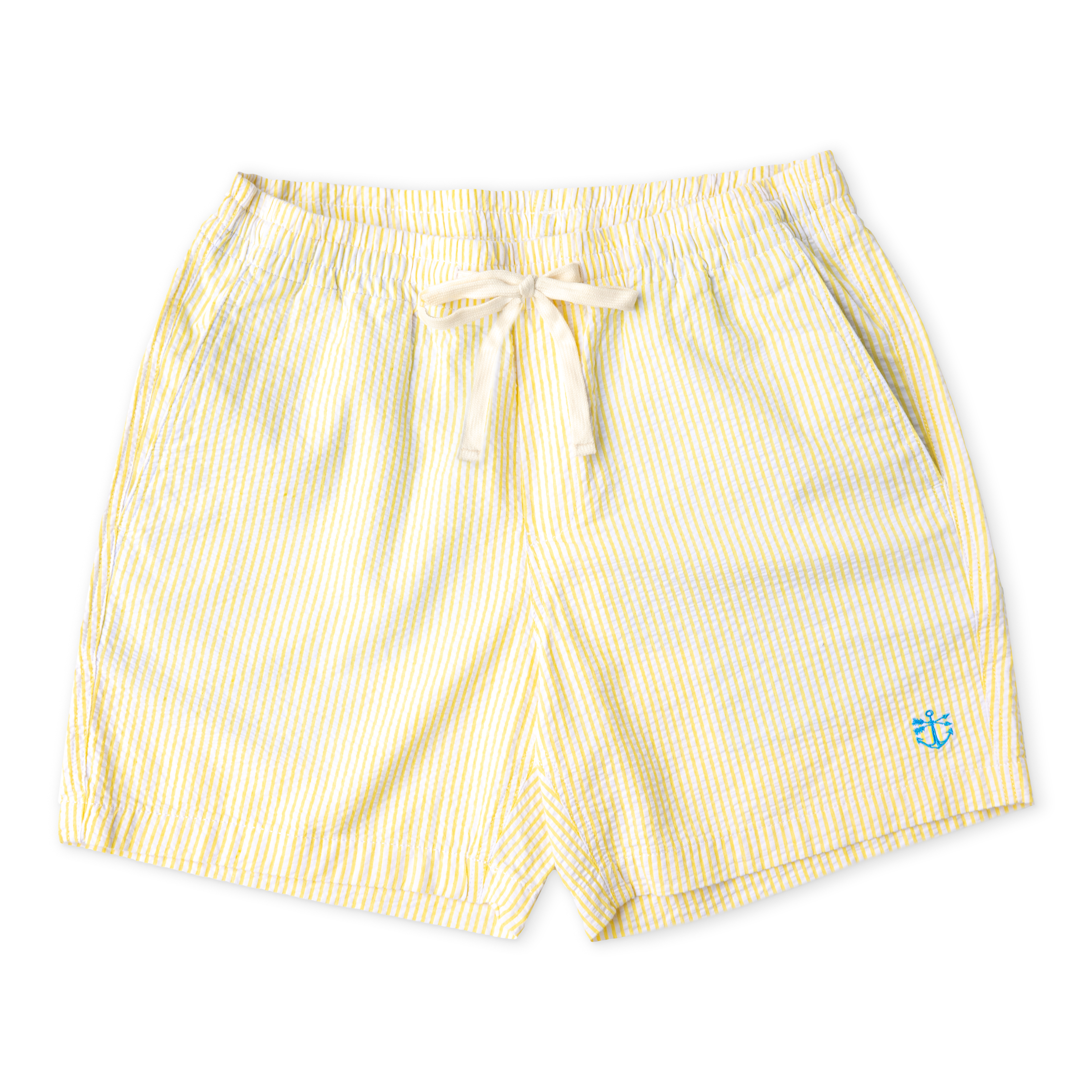 Sunset Sail Seersucker Drawstring Shorts