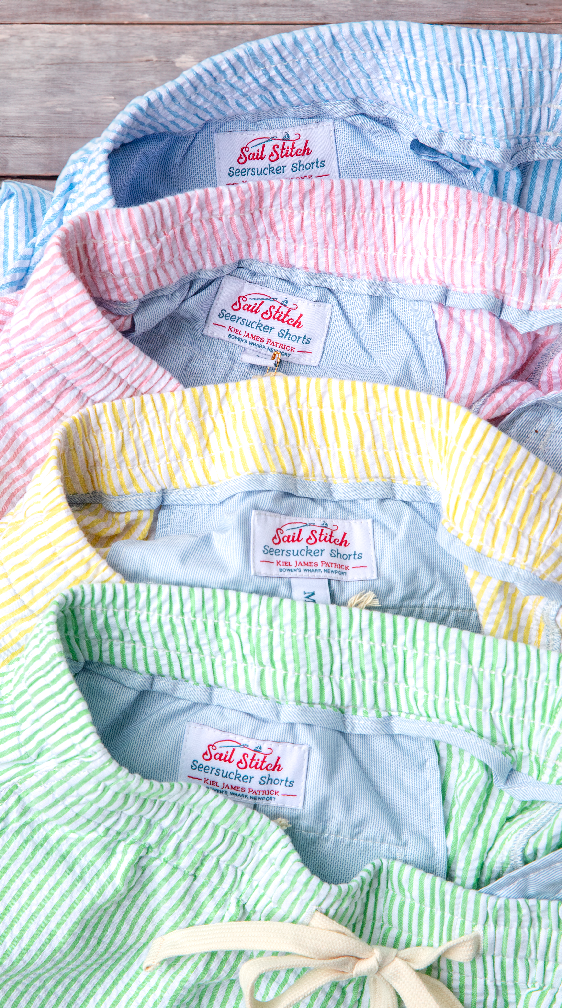 Sailor's Delight Seersucker Drawstring Shorts