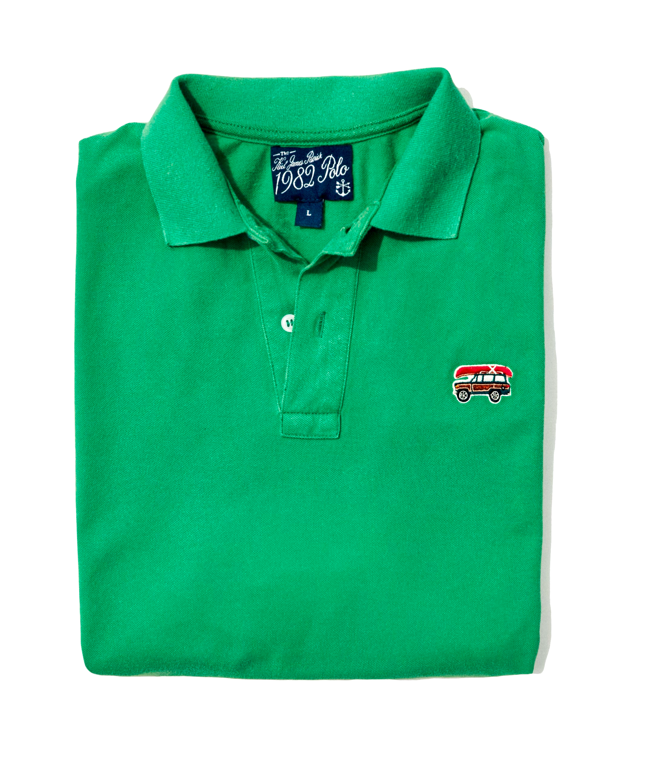 Jeep® x KJP Classic Wagoneer Pique Polo Shirt in Green