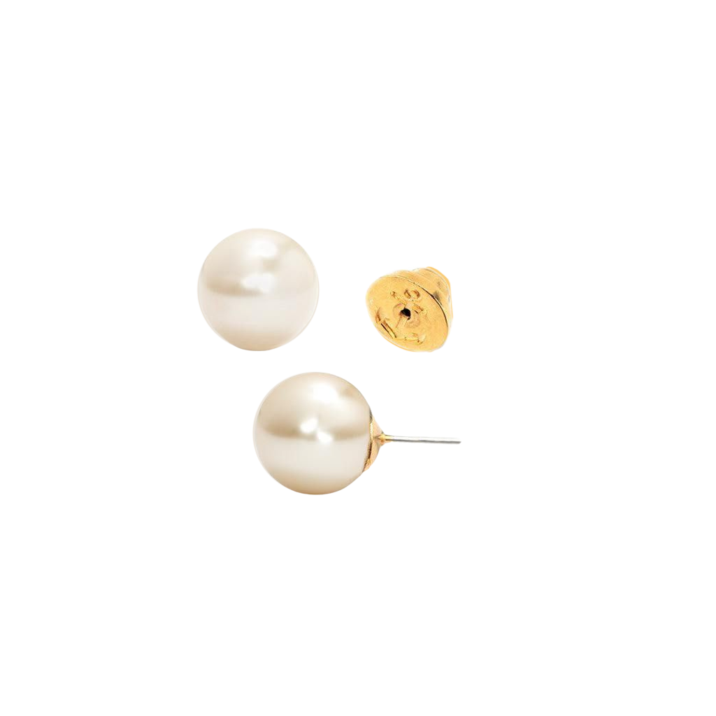 Simple & Elegant Pearl Earrings - 12mm