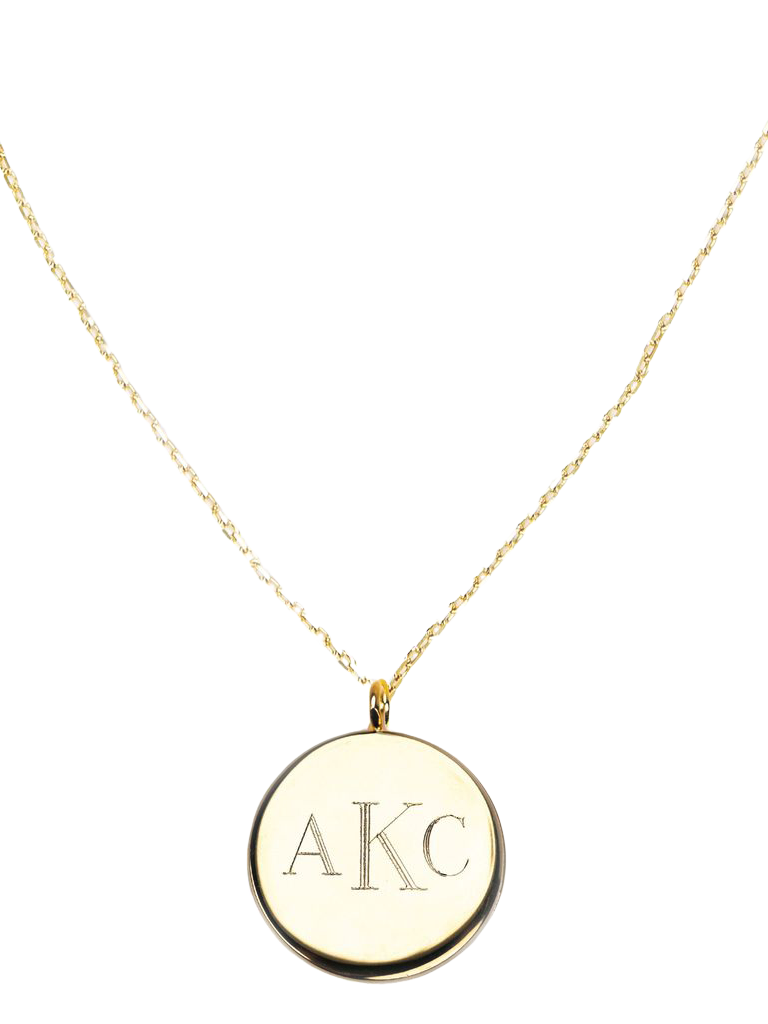 Engravable Chain Necklace with Pendant
