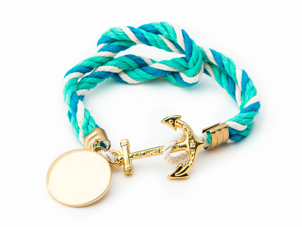 Felicity's Wave Pool Engravable Sailor's Knot Bracelet