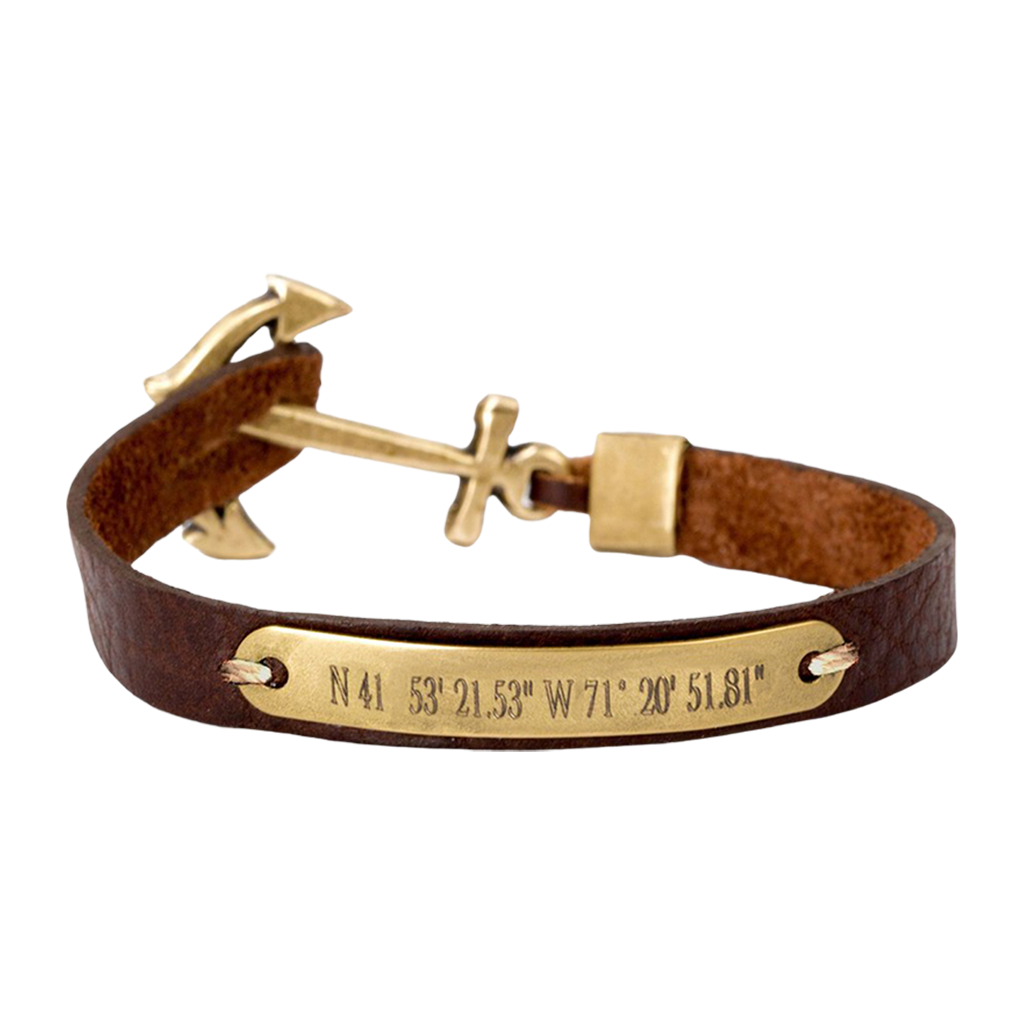 World Traveler's Engravable Father's Day Bracelet