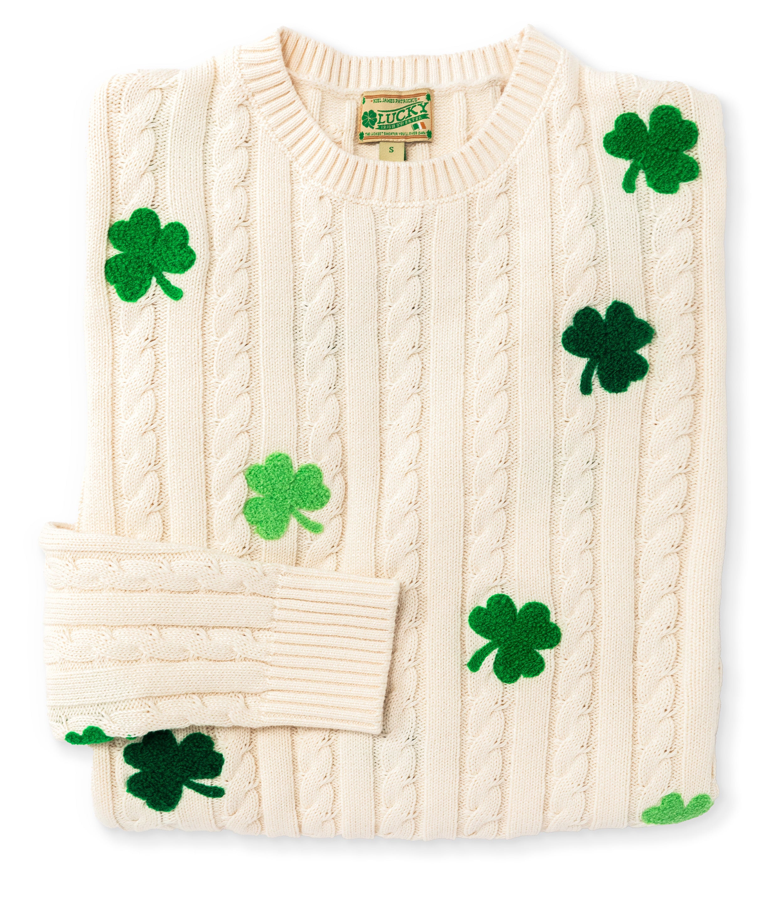 Shamrock Cable Knit Sweater - Women's