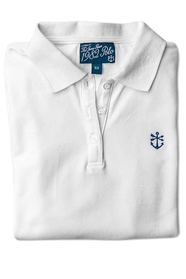 Chatham Lily Polo Shirt in White