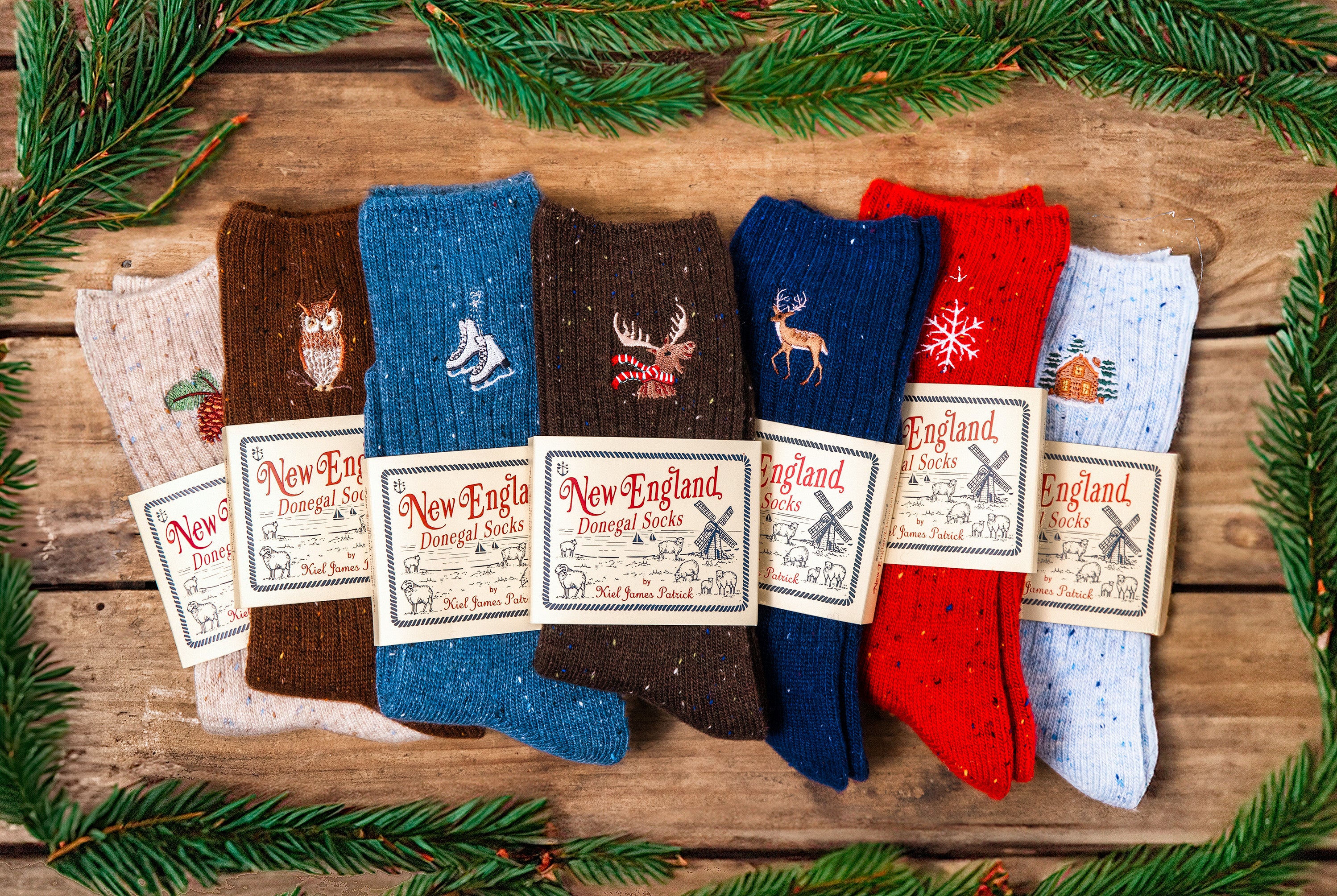 Snowflake Donegal Socks