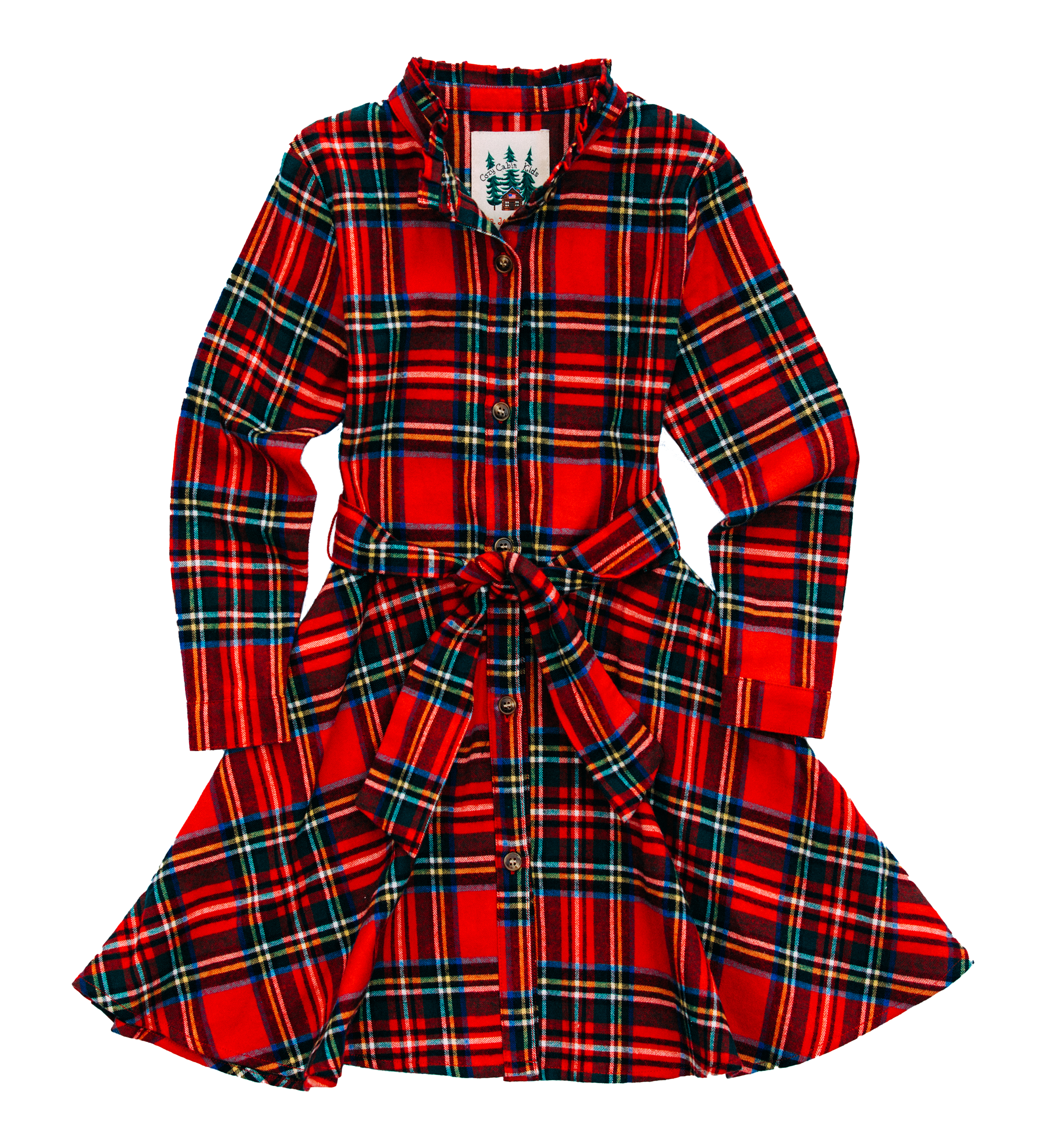 Winter Spice Kids Flannel Dress