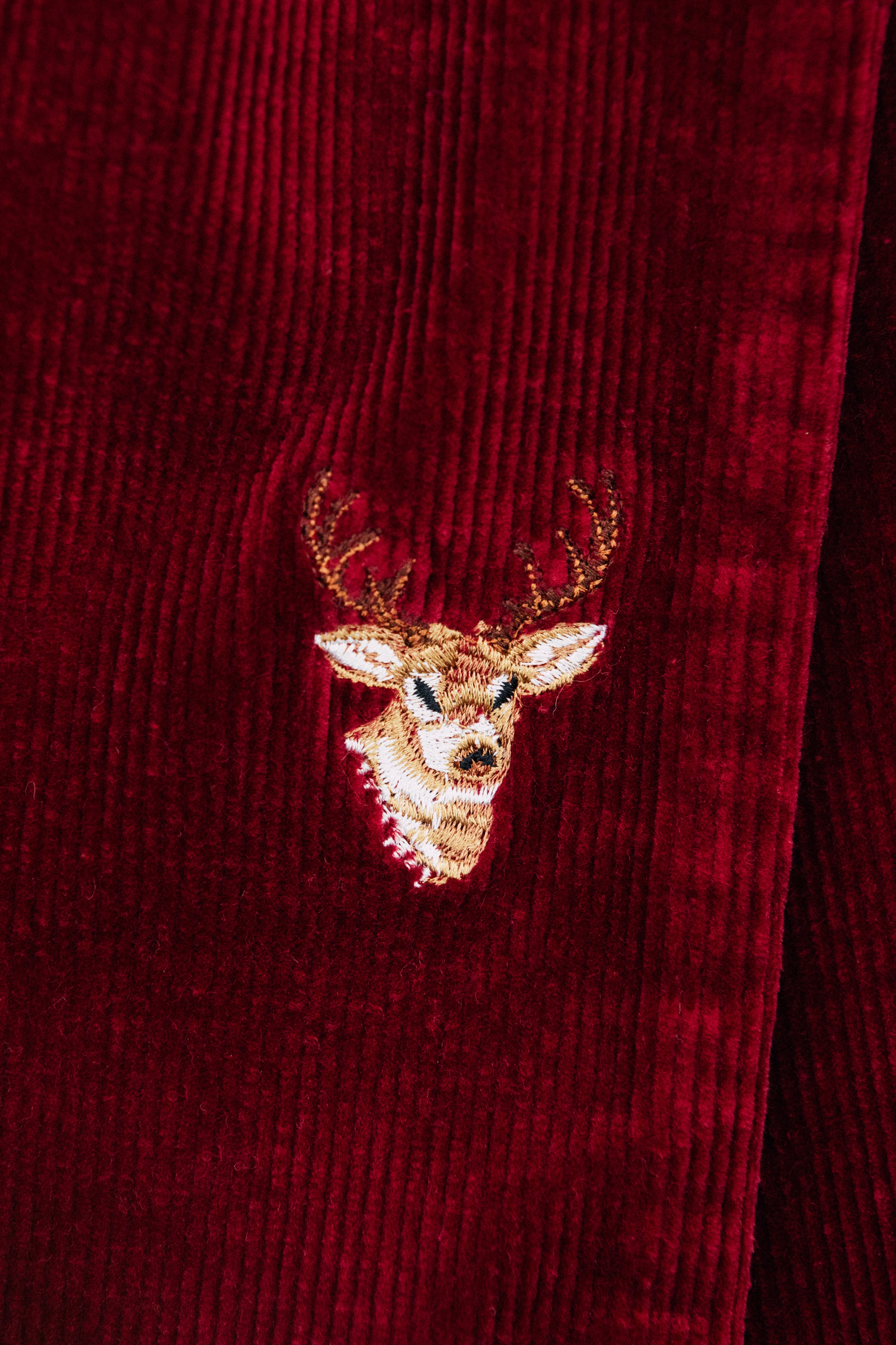 Rustic Stag Corduroy Pants