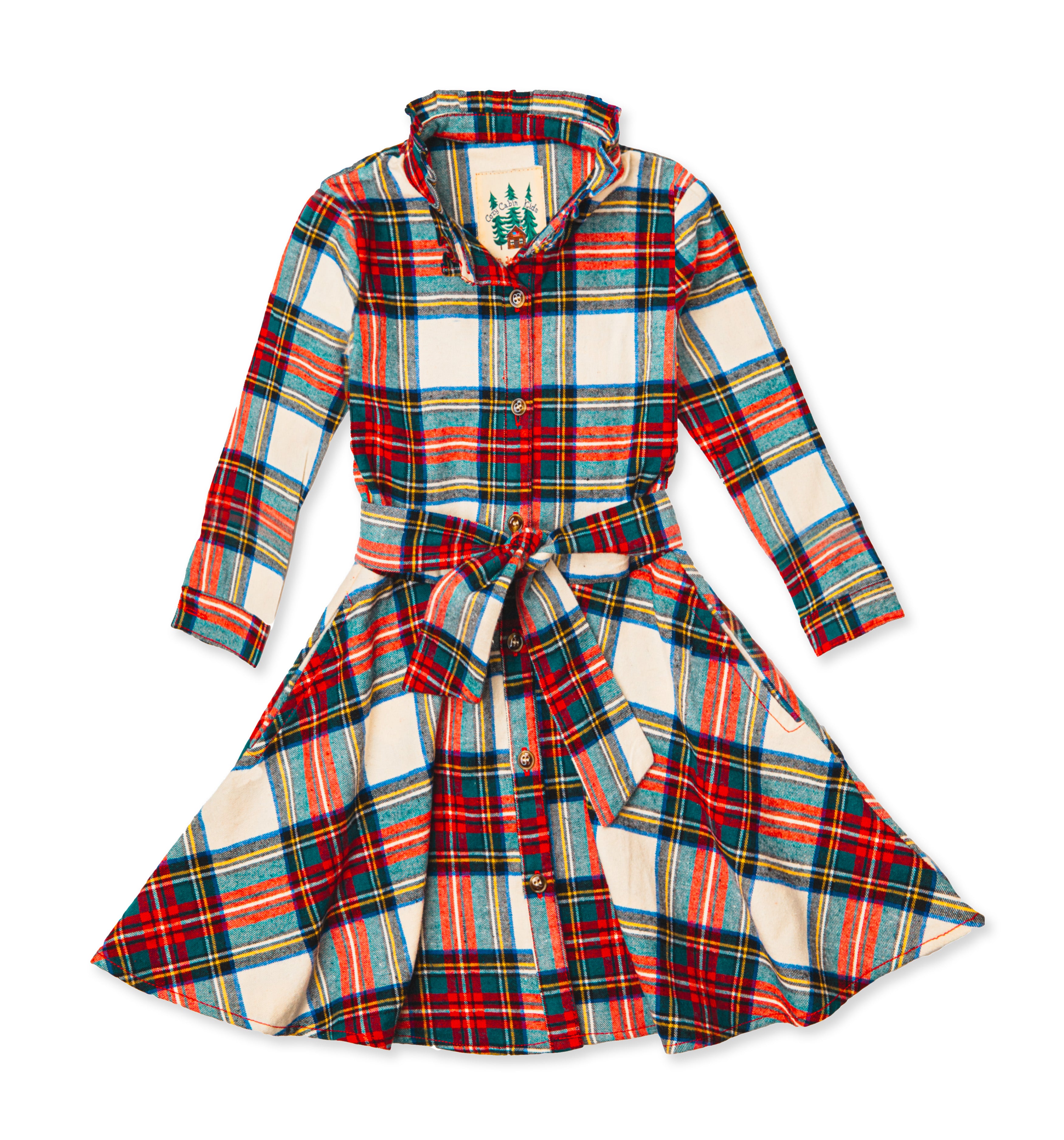 Santa Baby Flannel Dress Kids