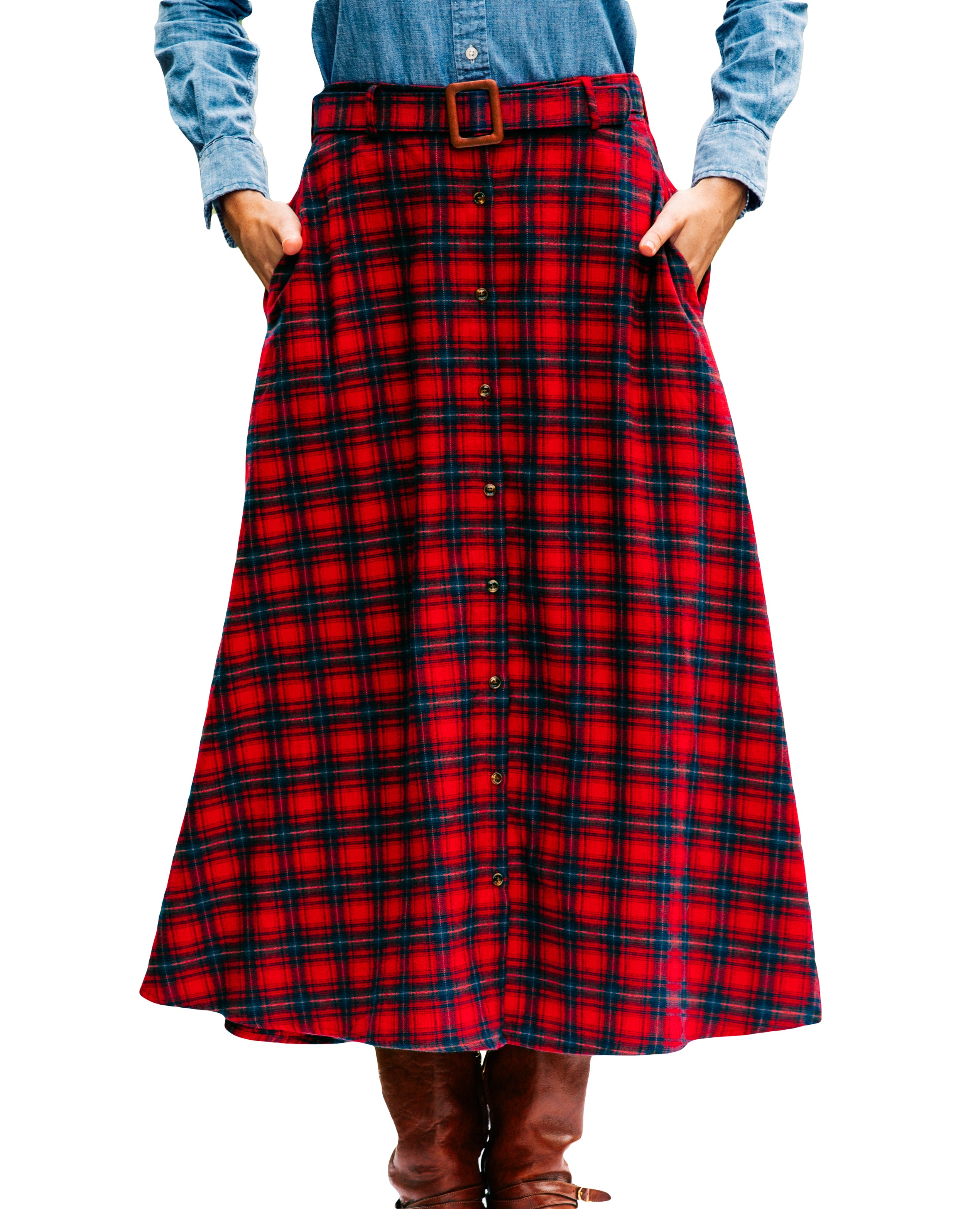 Barnwood Creek Flannel Skirt