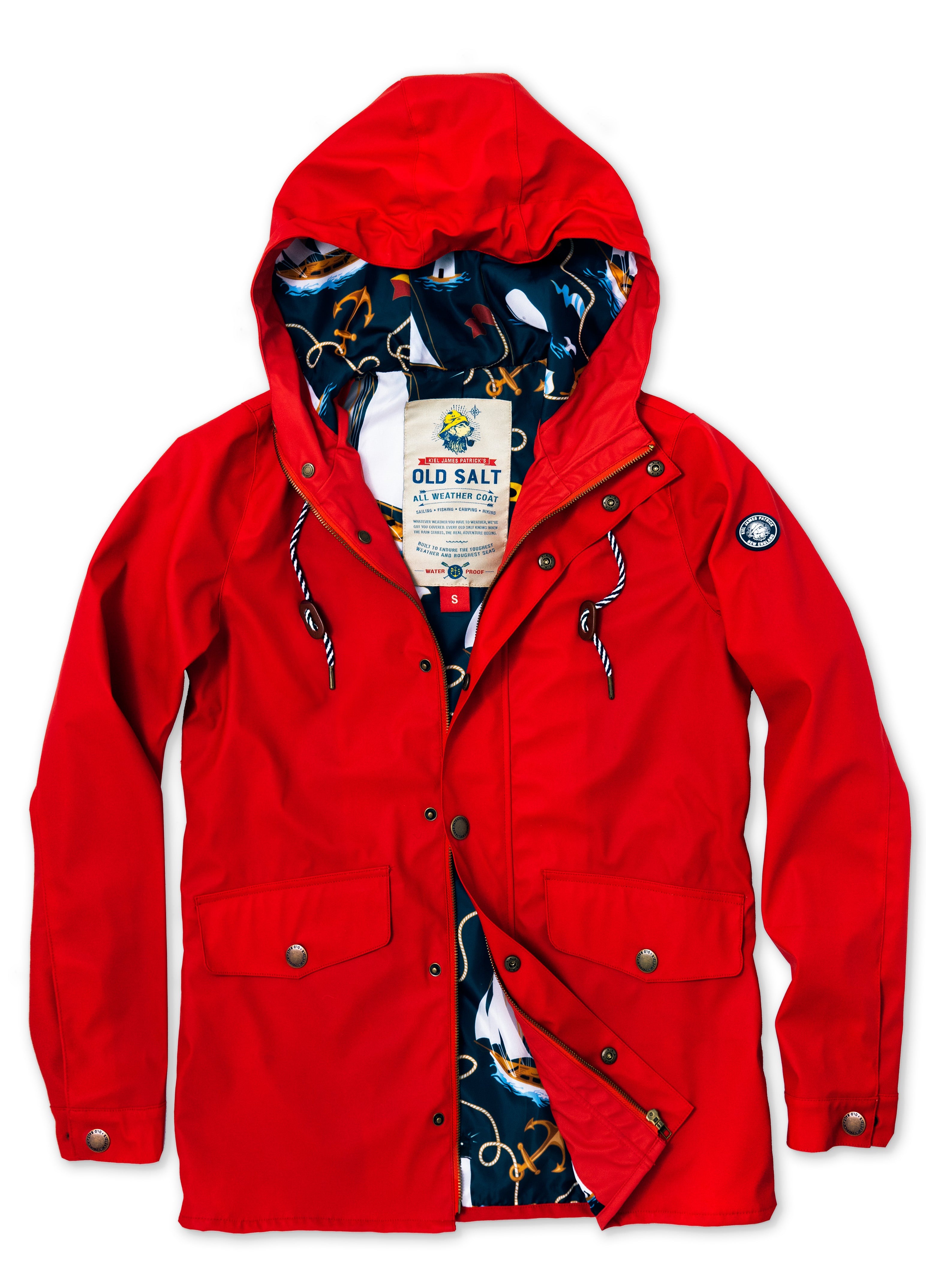 Old Salt Raincoat in Red - Women's